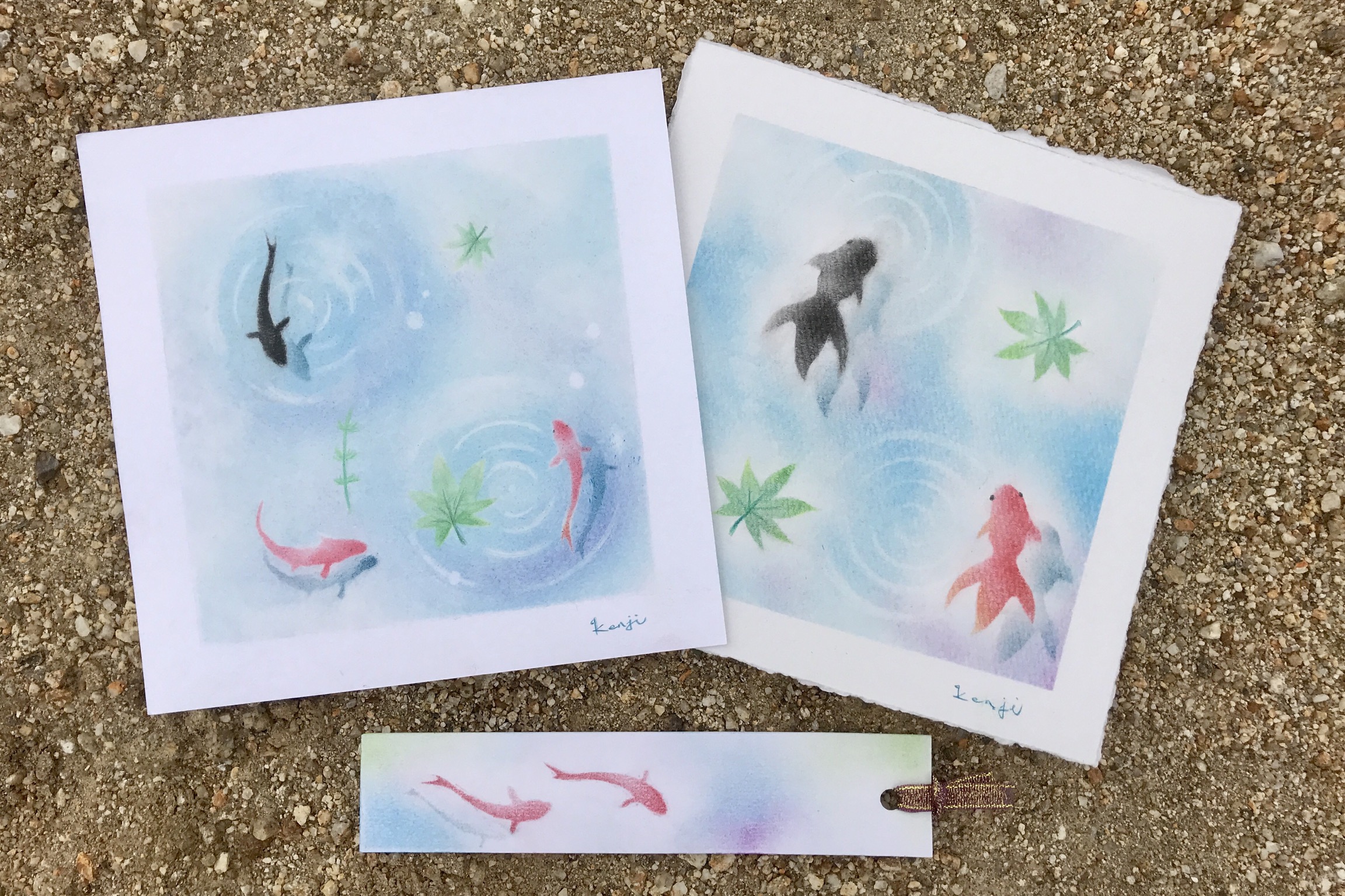 パステルアートで金魚を描こう アートセラピーパーク 色のアトリエ パステルアートで金魚を描こう アートセラピーパーク 色のアトリエ