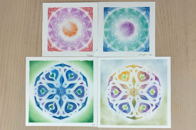 パステルシャインアートで描く「曼荼羅＆万華鏡講座」